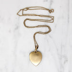Romantic Engraved Gold Filled Heart Locket