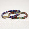 Exquisite Pair of Cloisonné Enameled Bangles