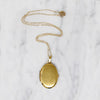 Golden Vintage Oval Locket by Monet