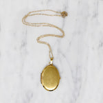 Golden Vintage Oval Locket by Monet