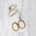 Golden Vintage Oval Locket by Monet