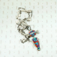Outstanding Kachina Inlay Necklace by Ray Tracey