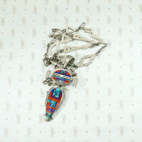 Outstanding Kachina Inlay Necklace by Ray Tracey