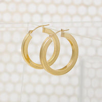 Classic 14k Gold Hoop Earrings