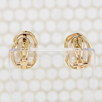 Pillowy Baroque Pearls in Rippling Gold Earrings