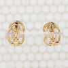 Pillowy Baroque Pearls in Rippling Gold Earrings