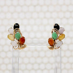 All the Jades Playful Foliate Gold Earrings