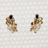 All the Jades Playful Foliate Gold Earrings
