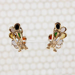 All the Jades Playful Foliate Gold Earrings