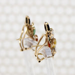 All the Jades Playful Foliate Gold Earrings