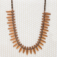 Fierce Mid Century Copper Statement Necklace