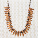 Fierce Mid Century Copper Statement Necklace