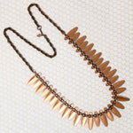Fierce Mid Century Copper Statement Necklace