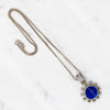 Vibrant Lapis in Vintage Sterling Silver Necklace