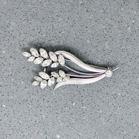 Graceful & Glittering Costume Nosegay Brooch