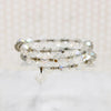 Iridescent Crystal Bead Wrap Bracelet