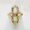 Opulent Victorian Revival Opal Dinner Ring