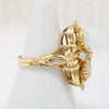 Opulent Victorian Revival Opal Dinner Ring