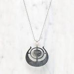 Mid Century Norwegian Sterling & Amazonite Necklace
