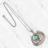 Mid Century Norwegian Sterling & Amazonite Necklace