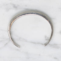 Slim Sterling Cuff with Lucid Blue Turquoise Inlay