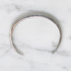 Slim Sterling Cuff with Lucid Blue Turquoise Inlay