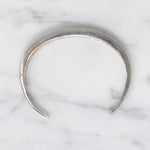 Slim Sterling Cuff with Lucid Blue Turquoise Inlay