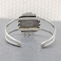 Flaming Sun Silver & Turquoise Mexico City Cuff