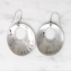 Mid Century Sterling Earrings with Rocker Designs