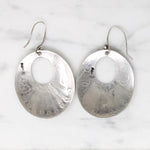 Mid Century Sterling Earrings with Rocker Designs