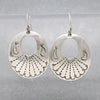 Mid Century Sterling Earrings with Rocker Designs