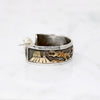Navajo Storytelling Jewelry Gold Overlay on Sterling Hoops