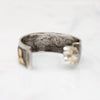 Navajo Storytelling Jewelry Gold Overlay on Sterling Hoops