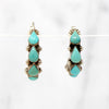 Turquoise Teardrop Hoops in Delicate Colors