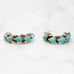 Turquoise Teardrop Hoops in Delicate Colors