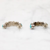 Turquoise Teardrop Hoops in Delicate Colors