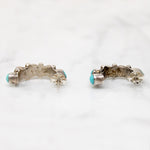 Turquoise Teardrop Hoops in Delicate Colors