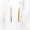 Fabulous Angular Hoops with Channel Set Diamonds