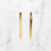 Fabulous Angular Hoops with Channel Set Diamonds