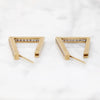 Fabulous Angular Hoops with Channel Set Diamonds