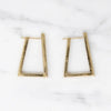 Fabulous Angular Hoops with Channel Set Diamonds