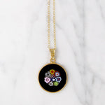 Colorful Millefiori Murano Glass Pendant