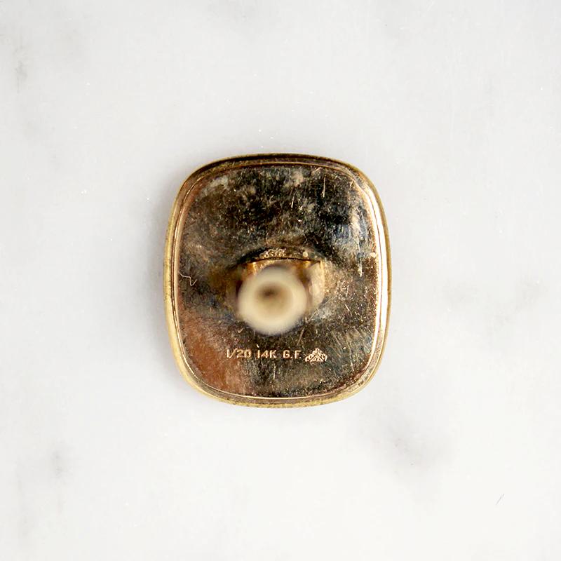 Tony Red & White Banded Agate Cufflinks