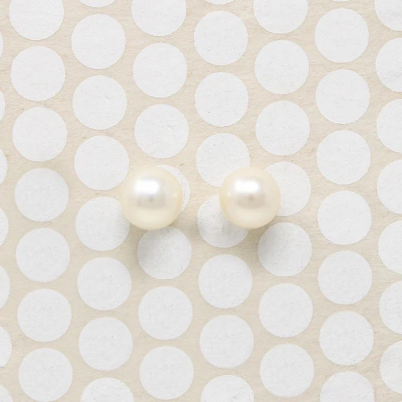 Timeless Vintage 7.7mm Cultured Pearl Stud Earrings