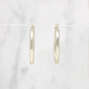 Lightweight Oval Hoops in Sterling Silver