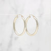 Lightweight Oval Hoops in Sterling Silver