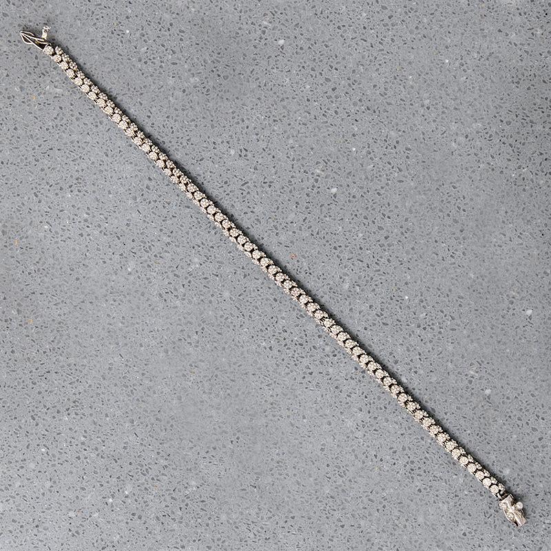 Delightful Daisy Chain Portuguese Silver Bracelet