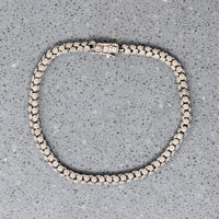 Delightful Daisy Chain Portuguese Silver Bracelet