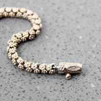 Delightful Daisy Chain Portuguese Silver Bracelet