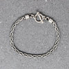 Gorgeous Silver Byzantine Chain Bracelet with Toggle